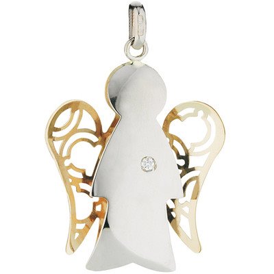 Pendente Roberto Giannotti Donna Angeli in Oro Diamante 0.01 Ct PZ581GB - PZ581GB
